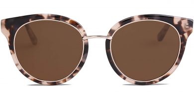 Gafa vintage ojo de gato mujer montura metálica estilo retro